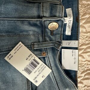 New!StsWomen's High Waisted Bell Bottom Bootcut Jeans Flared Wide Leg Denim Pant